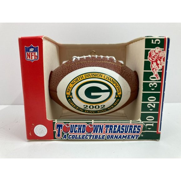 2002 NFC North Division Champions Green Bay Football Ornament in Box Touchdown T - Picture 5 of 10